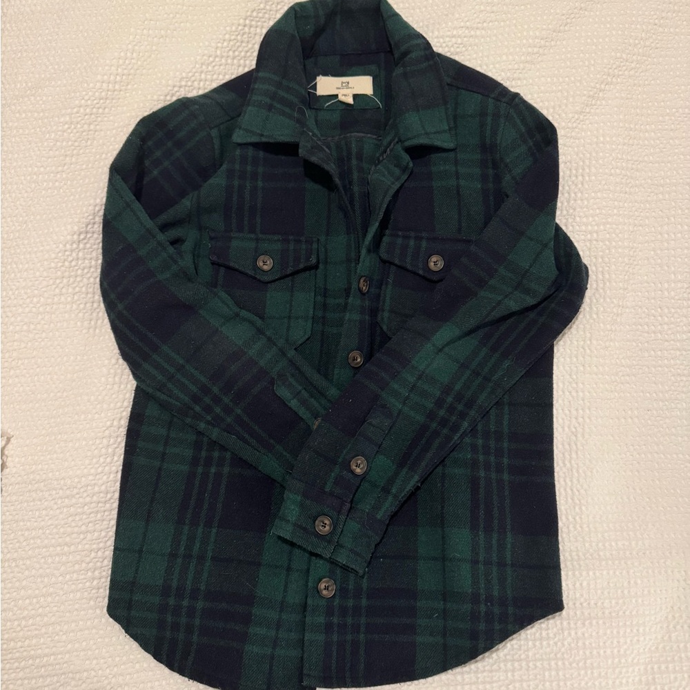 Green and Black Plaid Flannel